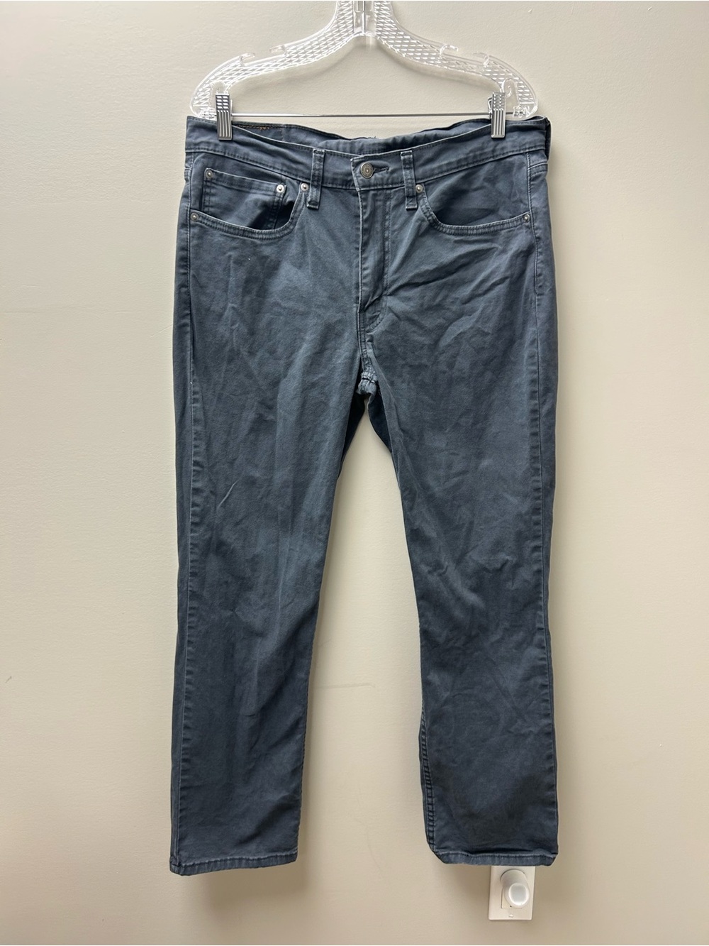 Levi’s Men’s 514 Dark Grey Straight Leg Pants